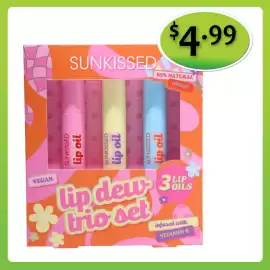 Shiploads catalogue Page 6: Sunkissed lip dew trio set €4,99
