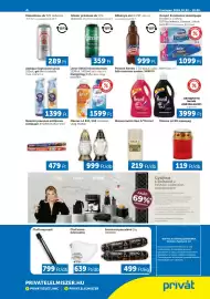 PRIVÁT akciós újság hét 43 Oldal 4: Bruno kutyasalámi €499,00, Ooops! excellence toalettpapír €1.099,00