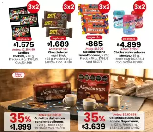 Catálogo Coto semana 43 Página 6: Shot - chocolate con maní , x 35 g. precio x 10 g.: $482,57 cod. 140301 €1.689,00