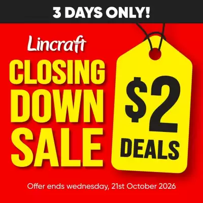 Lincraft (valid until 21-10)