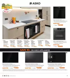 E&S Trading catalogue Page 3: 60cm Combi Steam Oven €5.269,00, 90cm Celsius Induction Cooktop €4.589,00