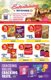 Ritchies catalogue week 43 Page 1: Allen's Confectionery Varieties €2,50, Coca-Cola Varieties €12,00