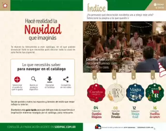 Catálogo Sodimac Página 2: Volver al inicio Hacé realidad la Navidad que imaginás Te damos la bienvenida a este catálogo, en