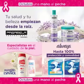 Catálogo FarmaTodo semana 43 Página 6: & Octubre una mano al pecho Tu salud y tu belleza empiezan desde la raíz. PASARELA