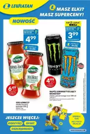 Lewiatan gazetka Strona 3: Sos słodko-kwaśny Łowicz €4,99, Napój energetyzujący Monster Classic €3,99