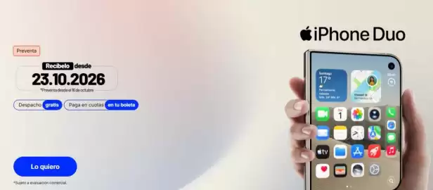 Catálogo Entel semana 43 Página 1: Duo - iphone €2.310,20