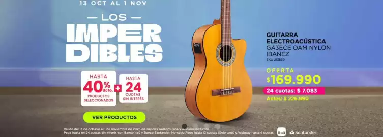 Catálogo Audiomusica Página 1: Guitarra electroacústica €169.990,00