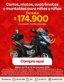 Catálogo Olímpica Página 4: Es - carros, motos, cuatrimotos y montables para niños y niñas €174.900,00