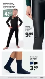 Catalogue Wibra page 11: Chaussettes thermiques €3,49, Legging thermique similicuir €9,99