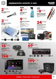 Folheto Roady Página 7: Absorvente humidade auto €9,90, Kit reparação pneus €24,90