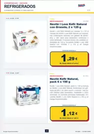 Folleto Sangüi Página 13: Nestlé - kefir natural €1,12, Nestlé - l'ove kéfir natural con granola €1,29