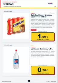 Folleto Sangüi Página 4: La casera - gaseosa €0,70, Cola cao - energy liquido €1,90