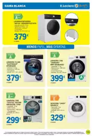 Catálogo E.Leclerc semana 43 Página 13: Samsung lavadora 11kg €399,00, Cecotec bolero dresscode 12450 €299,00
