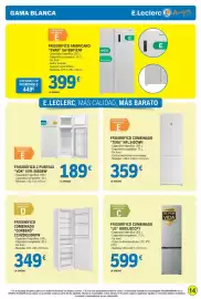 Catálogo E.Leclerc semana 43 Página 14: Teka frigorífico combinado nfl345cwh €359,00, Corberó CCH200533NFW €349,00