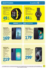 Catálogo E.Leclerc semana 43 Página 5: Xiaomi redmi watch 6 active €49,90, Prixton smartwatch swb33 €44,90