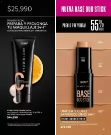 Catálogo Cyzone Página 61: Colombia - studio look primer facial €44.990,00, Duo - base duo stick €29.990,00