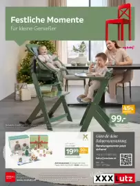 XXXLutz Prospekt Seite 1: Adventskalender Xmas €19,99, My Baby Lou Hochstuhl Lunch €99,00