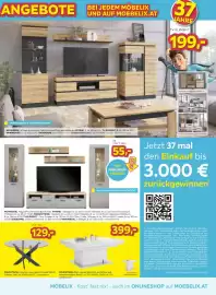 Möbelix Prospekt woche 43 Seite 5: TV-Element Corte €199,00, Wandboard Corte €39,00