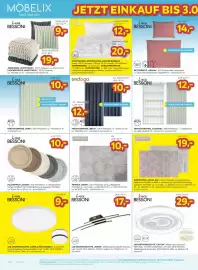 Möbelix Prospekt woche 43 Seite 6: James Wood Teppich Ewan €10,00, Ondega Vorhang Ben €12,00
