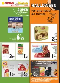 Volantino Conad Margherita Pagina 15: Tavoletta di cioccolato nocciolato Conad €1,79, Torte in festa Balocco €2,99