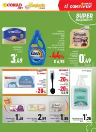 Volantino Conad Margherita Pagina 17: Conad lady ultra mini, Detersivo lavatrice liquido Dash €6,90