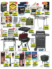 Pick n Pay catalogue Page 5: Megamaster Charcoal Starter €249,99, Ignite Namibian hardwood charcoal €100,00