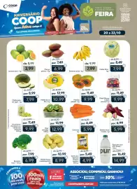 Folheto Coop Página 1: Batata-baroa mandioquinha €8,99, Goma de tapioca Brasilê €4,99