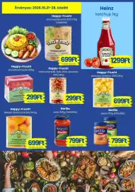 Magnetic akciós újság hét 43 Oldal 2: Pesto Barilla €799,00, Happy Frucht ananász darabok €699,00