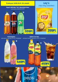 Magnetic akciós újság hét 43 Oldal 7: Lay's chips €399,00, Schweppes tonic €549,00