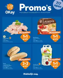 OKay folder Pagina 1: Kipfiletstukjes €15,49, Piccolo €2,76