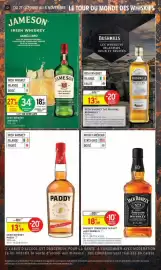 Catalogue Intermarché page 12: PADDY Irish Whiskey €13,44, JACK DANIEL'S WHISKEY TENNESSEE OLD N°7 €18,39