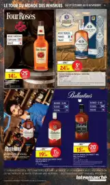 Catalogue Intermarché page 13: FONDAUDÈGE WHISKY FRANÇAIS PUR MALT HÉRITAGE €24,50, Four Roses Bourbon Whisky €14,62