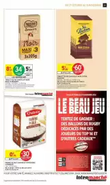 Catalogue Intermarché page 19: Chabrior Farine de blé €0,49, Nestlé dessert Noir €5,68