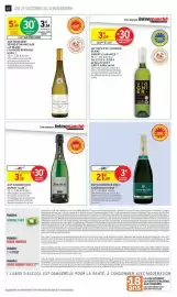 Catalogue Intermarché page 22: LA ROCHE BEAULIEU €3,84, CANARD-DUCHÊNE AOP CHAMPAGNE BRUT €21,49