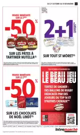 Catalogue Intermarché Express page 3: REMISE IMMÉDIATE SUR LE 2EME⭑ Origine FRANCE DU 27 OCTOBRE AU 8 NOVEMBRE 3 -50 2+1 se