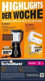 Expert Technomarkt Prospekt woche 43 Seite 14: BOSCH Handmixer MFQ4070 €49,99