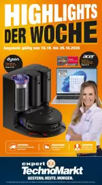 Expert Technomarkt Prospekt woche 43 Seite 1: HIGHLIGHTS DER WOCHE Angebote gültig von 16.10. bis 26.10.2026 dyson