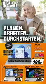 Expert Technomarkt Prospekt woche 43 Seite 6: Acer Notebook Swift Air 16 OLED €999,00, Hp Notebook 17-cp2640ng €599,00