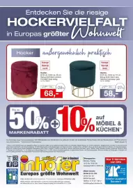 Möbel Inhofer Prospekt Seite 12: Hocker €58,00, Hocker €68,00