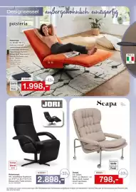 Möbel Inhofer Prospekt Seite 6: JORI Relaxsessel €2.898,00, Scapa Sessel €798,00