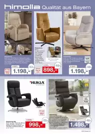 Möbel Inhofer Prospekt Seite 9: HUKLA Relaxsessel (M) €998,00, Relaxsessel €1.498,00