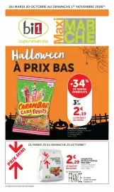 Catalogue Maximarché | Halloween à prix bas page 1: Prix mini - grignottes de poulet rotis le sachet pia mini €2,29