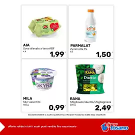 Volantino Iper Tosano settimana 43 Pagina 4: Parmalat Zymil latte 1% €1,50, Rana Duetto Burrata & Basilico €2,49