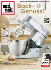 Maximarkt Flugblatt Seite 1: KENWOOD Küchenmaschine KVC 3170S Chef €299,00