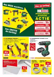 Hubo folder Pagina 5: Accu klopbormachine easyimpact 18v-40 €99,99, Zelfklevend schildersafdekvlies €9,99