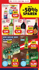 Hofer Flugblatt woche 43 Seite 17: Persil Gel/Disks/Pulver €9,99, Hashtag Grüner Veltliner €1,99