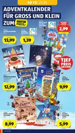 Hofer Flugblatt woche 43 Seite 22: Choceur milch maus adventkalender €2,99, Ferrero Adventkalender €13,99