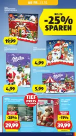 Hofer Flugblatt woche 43 Seite 23: Milka Adventkalender €4,99, Milka Naps Adventkalender €5,99