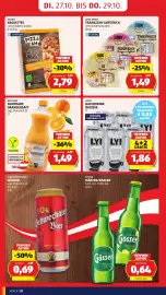 Hofer Flugblatt woche 43 Seite 28: Rio d'Oro Fairtrade Orangensaft €1,49, Good Choice Tramezzini Aufstrich €1,49