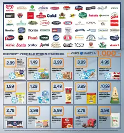 Volantino Ekom Pagina 3: Gran biraghi grattugiato fresco biraghi €3,99, Teneroni prosciutto cotto €2,99